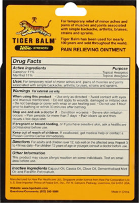 Tiger Balm Pain Relieving Ointment Ultra Strength Sports Rub - 1.7 Oz - Image 5
