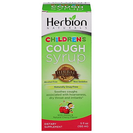 Herbion  Syrup Kids Throat Cherry - 5 Fl. Oz. - Image 3