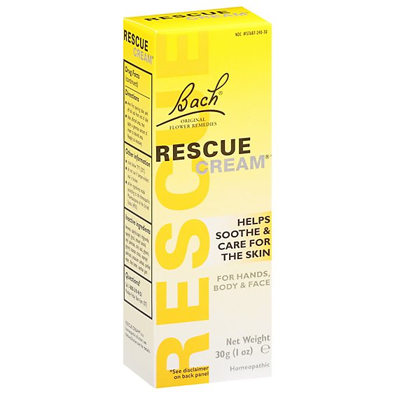 Bach Rescue Natural Skincare Cream - 1.0 Oz