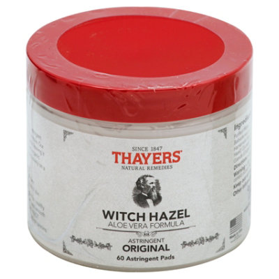 Thaye Witch Hazel Pads Orgnl - 60 Count