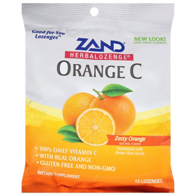 ZAND HerbalOzenge Orange C LOzenges Zesty Orange - 15 Count - Image 3