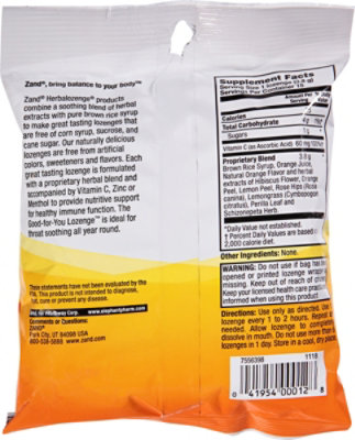 ZAND HerbalOzenge Orange C LOzenges Zesty Orange - 15 Count - Image 5