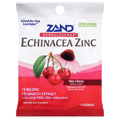 ZAND HerbalOzenge LOzenges Echinacea Zinc Natural Cherry Flavor - 15.0 Count - Image 3