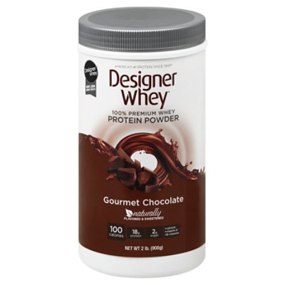 Designer Whey Protein Powder Gourmet Chocolate - 32 Oz