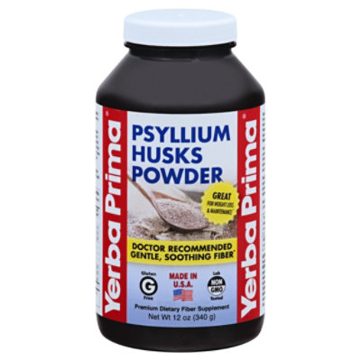 Yerba Prima Psyllium Husks Powder - 12 Oz
