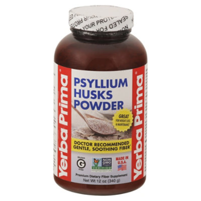 Yerba Prima Psyllium Husks Powder - 12 Oz