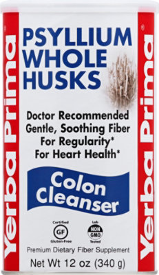 Yerba Prima Psyllium Whole Husks Colon Cleanser - 12.0 Oz - Image 2