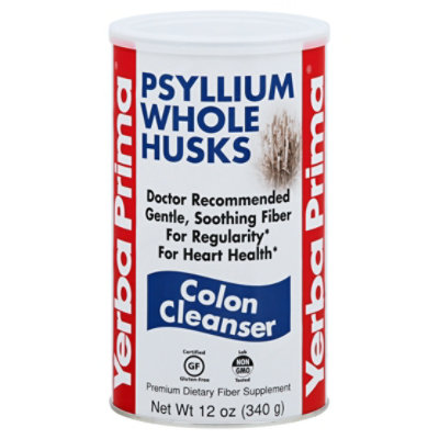 Yerba Prima Psyllium Whole Husks Colon Cleanser - 12.0 Oz - Image 1