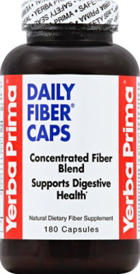 Yerba Prima Daily Fiber Caps Capsules - 180 Count - Image 2