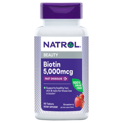 Natro Biotin 5000mg Fst Dslv - 90.0 Count