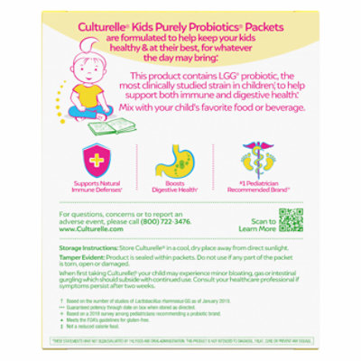 Culturelle Kids Probiotic Single Serve Packets Flavorless - 30 Count - Image 2