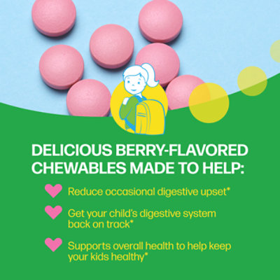 Culturelle Kids Ages 3+ Berry Flavored Daily Probiotic Chewable Tablet - 30 Count - Image 5
