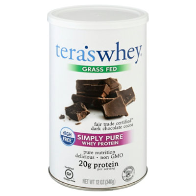 Tera's Whey Protein Whey Dark Chocolate rBGH Free - 12.0 Oz - Image 3