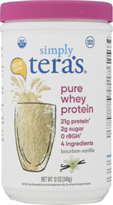 Simply Tera's Protein Whey Bourbon Vanilla rBGH Free - 12.0 Oz - Image 2
