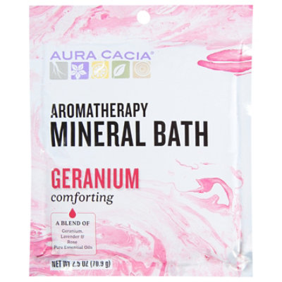 Aura Cacia Aromatherapy Mineral Bath Comforting Geranium - 2.5 Oz - Image 3