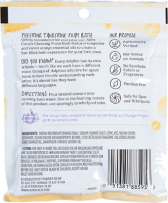 Aura Cacia Foam Bath Cheering Tangerine & Sweet Orange Essential Oils - 2.5 Fl. Oz. - Image 5