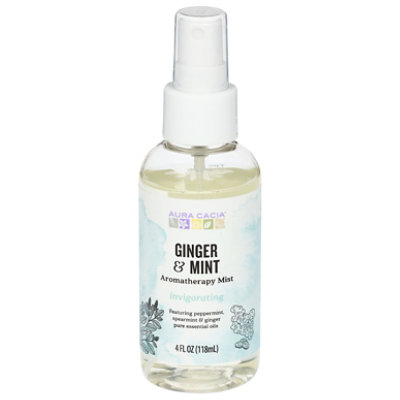 Aura Cacia Room & Body Mist Aromatherapy Invigorating Ginger & Mint - 4 Oz - Image 3