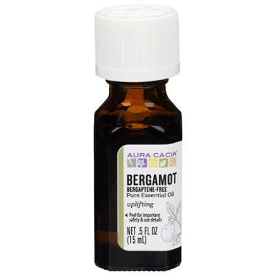 Aura Cacia Pure Aromatherapy 100% Pure Essential Oil Bergamot Bergaptene-Free - .5 Fl. Oz. - Image 3