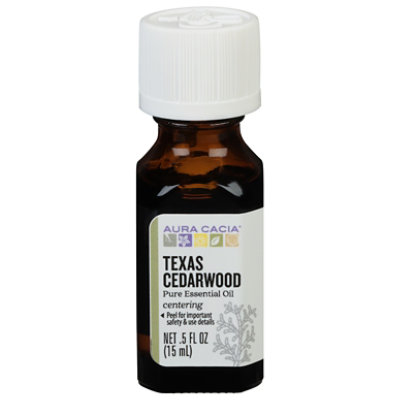 Aura Cacia Essential Oil 100% Pure Texas Cedarwood - .5 Fl. Oz. - Image 2