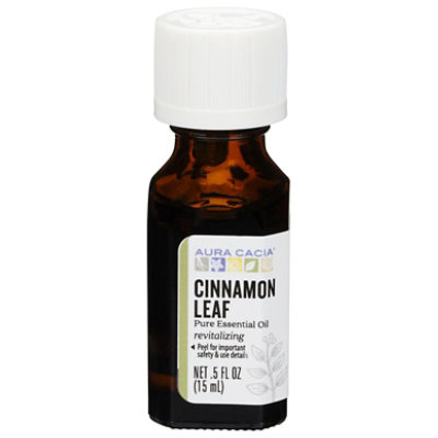 Aura Cacia Essential Oil 100% Pure Cinnamon Leaf - .5 Fl. Oz.