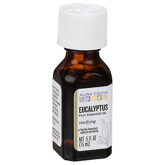 Aura Cacia Essential Oil 100% Pure Eucalyptus - .5 Fl. Oz.