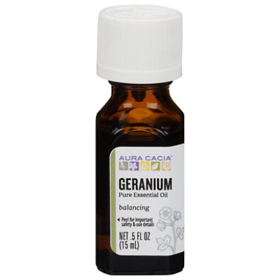 Aura Cacia Essential Oils 100% Pure Geranium - .5 Fl. Oz. - Image 3