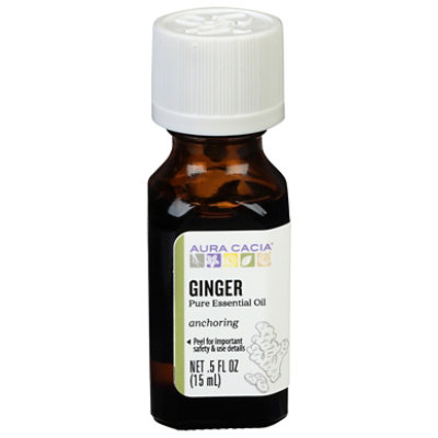 Aura Cacia Essential Oil 100% Pure Ginger - .5 Fl. Oz. - Image 2