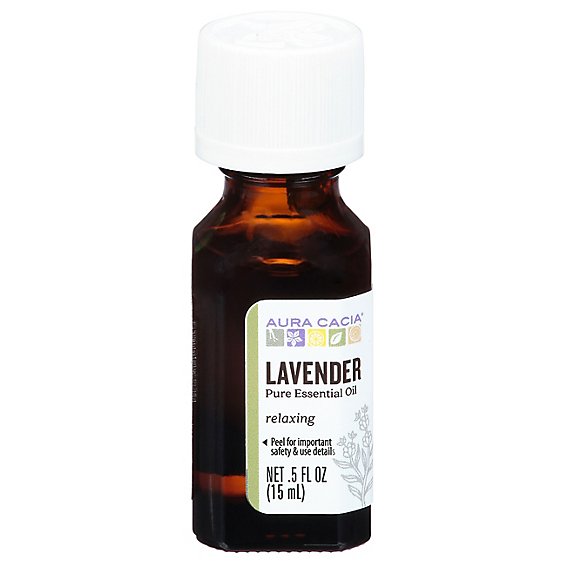 Aura Cacia Essential Oil 100% Pure Lavender - .5 Fl. Oz.