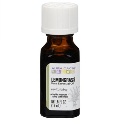 Aura Cacia Essential Oil 100% Pure Lemongrass - .5 Fl. Oz. - Image 3