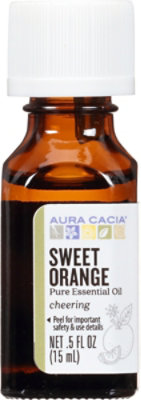 Aura Cacia Essential Oil 100% Pure Sweet Orange - .5 Fl. Oz. - Image 2