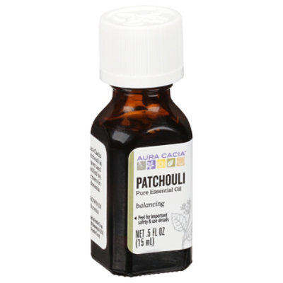 Aura Cacia Essential Oil 100% Pure Patchouli - .5 Fl. Oz. - Image 1