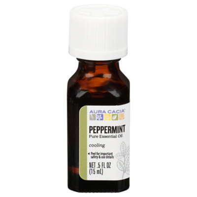 Aura Cacia Essential Oil 100% Pure Peppermint - .5 Fl. Oz. - Image 3