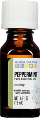 Aura Cacia Essential Oil 100% Pure Peppermint - .5 Fl. Oz. - Image 2