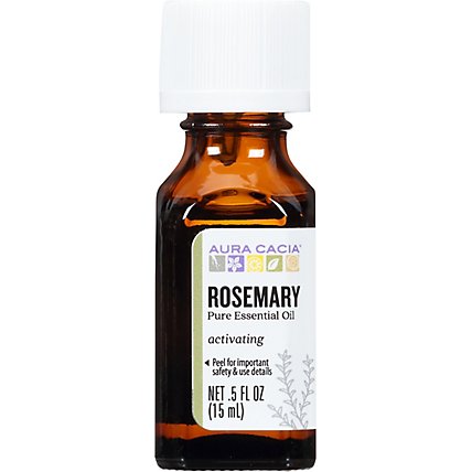 Aura Cacia Essential Oil 100% Pure Rosemary - .5 Oz - Image 2