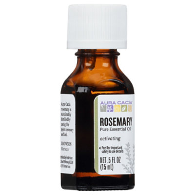Aura Cacia Essential Oil 100% Pure Rosemary - .5 Oz - Image 1