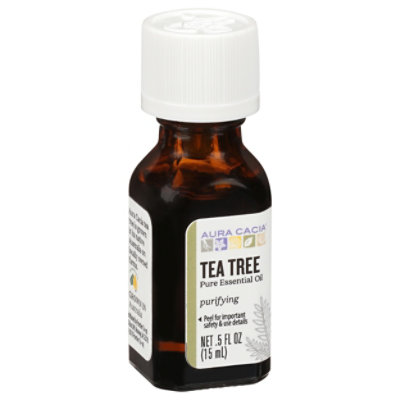 Aura Cacia Essential Oil 100% Pure Tea Tree - .5 Fl. Oz. - Image 1