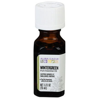 Aura Cacia Essential Oil 100% Pure Wintergreen - .5 Fl. Oz. - Image 3