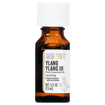 Aura Cacia Essential Oil 100% Pure Ylang Ylang III - .5 Fl. Oz. - Image 3