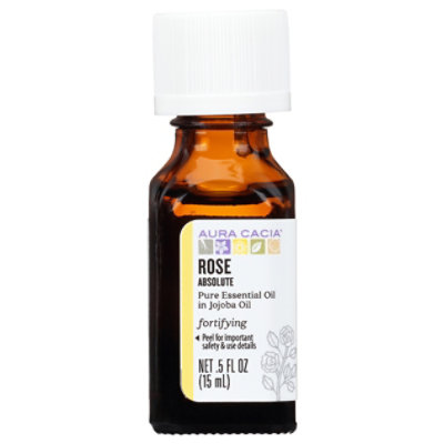 Aura Cacia Rose Absolute in Jojoba Oil - .5 Fl. Oz. - Image 3