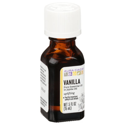 Aura Cacia Vanilla in Jojoba Oil - .5 Fl. Oz. - Image 1