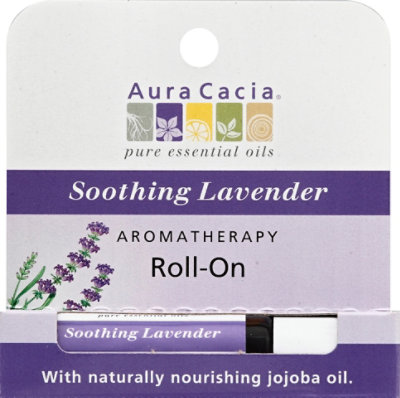 Aura Cacia Roll-On Aromatherapy Soothing Lavender - 0.31 Fl. Oz. - Image 2