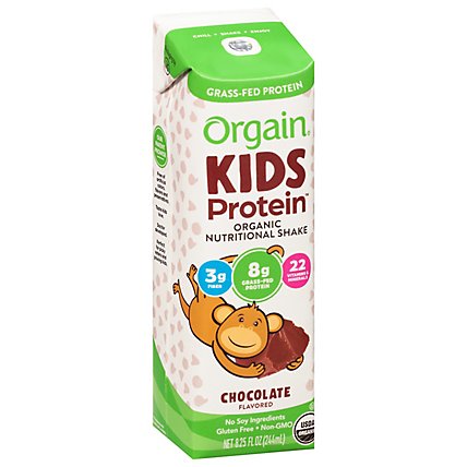 Orgain Healthy Kids Nutritional Shake Organic Chocolate - 8.25 Oz - Image 2