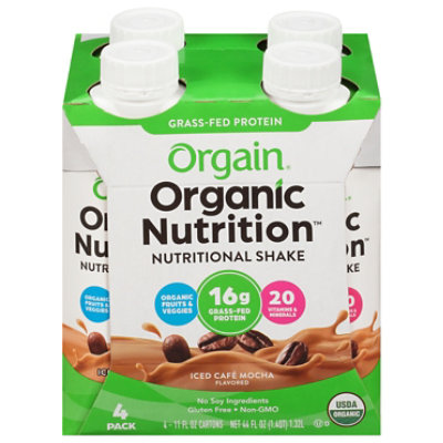 Orgain Nutritional Shake Organic Iced Cafe Mocha - 44 Oz - Image 3