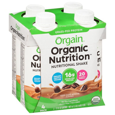 Orgain Nutritional Shake Organic Iced Cafe Mocha - 44 Oz - Image 2