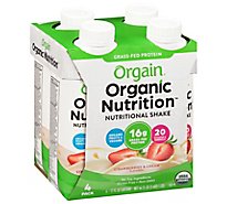 Orgain Nutritional Shake Organic Strawberries & Cream - 44 Oz