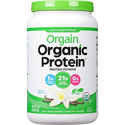 Orgain Protein Powder Organic Sweet Vanilla Bean - 32.8 Oz - Image 2