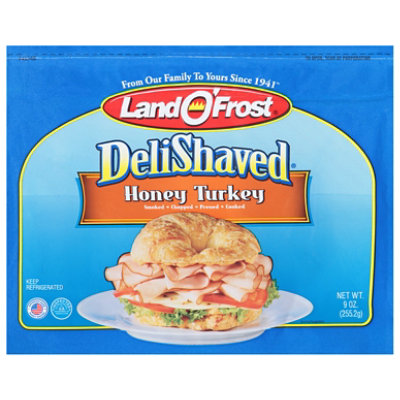 Land O Frost Deli Shaved Honey Turkey - 9 Oz