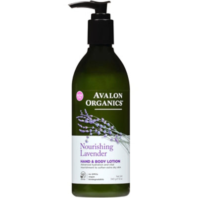 Avalon Organics Lotion Hand & Body Lavender - 12 Oz - Image 2