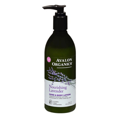 Avalon Organics Lotion Hand & Body Lavender - 12 Oz - Image 1