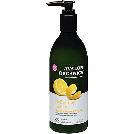 Avalon Organics Lotion Hand & Body Lemon - 12 Oz - Image 3